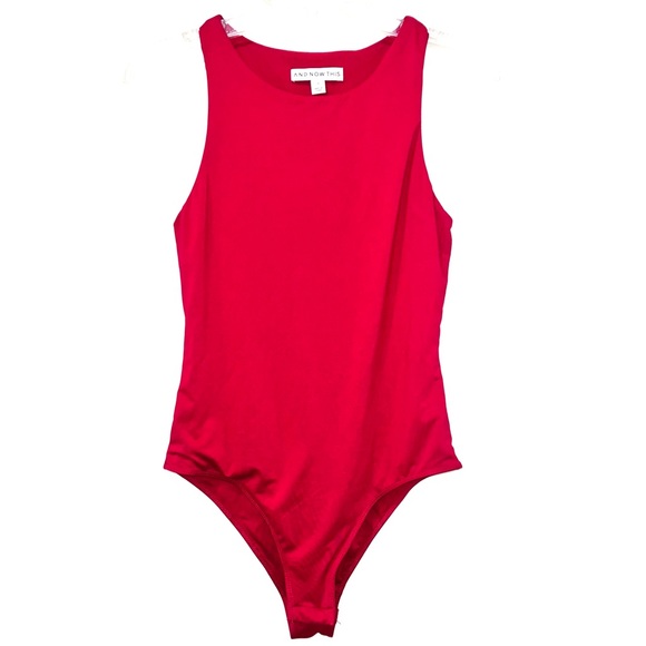 And Now This Tops - Raspberry tank Bodysuit